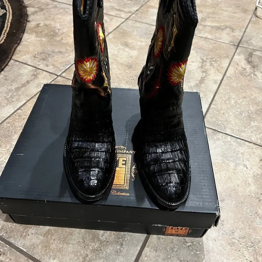 Frye-10- Fit like a 9–Hope Alligator Boots- Like 🆕 - Picture 7 of 9